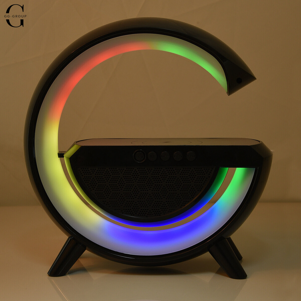 Ночник Smart Light Sound Machine с беспроводной зарядкой и Bluetooth колонкой 